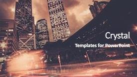  Presentation with cartoon cars movie - PPT layouts having fast moving cars at night background and a  colored foreground