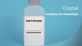  Presentation with enzyme - PPT layouts featuring fast-petase-sample-of-plastic background and a light blue colored foreground