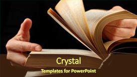  Presentation with empty road motion blur - Amazing presentation theme having fast reading - looking thruogh book with motion backdrop and a tawny brown colored foreground