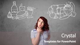  Presentation with foods - Cool new slide set with christmas cookies with festive decoration backdrop and a mint green colored foreground.