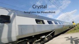  Presentation with motion - Beautiful presentation featuring fast train in motion focus backdrop and a  colored foreground