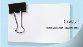  Presentation with black paper - Presentation theme having fastened with black bulldog clip background and a white colored foreground