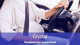  Presentation with pregnant woman in hospital - Audience pleasing theme consisting of fastener - closeup of fasten pregnant woman backdrop and a royal blue colored foreground