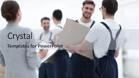  Presentation with cargo transportation - Cool new PPT layouts with faster - team of professionals engaged backdrop and a light gray colored foreground