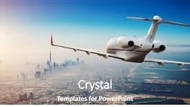  Presentation with luxury - Beautiful PPT theme featuring fastest mode of transportation backdrop and a gray colored foreground