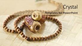  Presentation with islamic - Theme enhanced with fasting prayer - islamic rosary and two dates background and a lemonade colored foreground