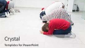  Presentation with muslim family - PPT theme having fasting prayer - muslim family praying together background and a white colored foreground