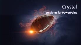  Presentation with game - Presentation theme consisting of fastpitch - it is game time mixed background and a  colored foreground