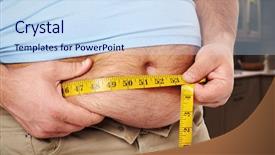  Presentation with big fat belly girl - PPT theme enhanced with fat belly man with overweight background and a  colored foreground