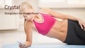  Presentation with floor - Slide deck enhanced with fat cells - woman lying on the floor background and a lemonade colored foreground