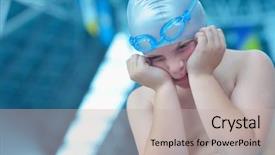  Presentation with recreation pool - Cool new presentation with fat children - happy little child portrait backdrop and a mint green colored foreground