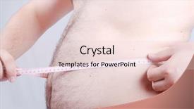  Presentation with body fat - Slides featuring fat man background and a lemonade colored foreground