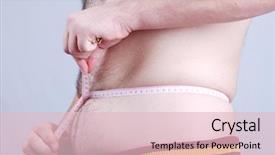  Presentation with body fat - PPT theme enhanced with fat man background and a  colored foreground