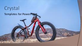  Presentation with mountain bike - Colorful slides enhanced with fat-mountain-bike-at-colorado backdrop and a light blue colored foreground