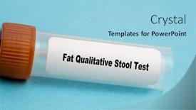  Presentation with fat - PPT layouts having fat-qualitative-stool-test-fat background and a light blue colored foreground