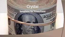  Presentation with fat - PPT theme featuring fat stacks of money isolated background and a  colored foreground