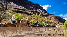  Presentation with spain - PPT layouts having fataga-gran-canaria-spain background and a  colored foreground