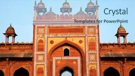  Presentation with india - Amazing presentation theme having fatehpur sikri mosque india built backdrop and a  colored foreground
