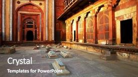  Presentation with india - Cool new slides with fatehpur sikri mosque india built backdrop and a  colored foreground