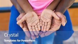  Presentation with daughter - Presentation design enhanced with father-and-daughter-sitting background and a ocean colored foreground