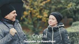  Presentation with parent children - Slide deck consisting of father-and-daughter-talking background and a dark gray colored foreground