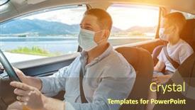  Presentation with journey - Slides featuring father-and-son-in-protective background and a tawny brown colored foreground