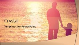  Presentation with dock - Theme consisting of father and son background and a lemonade colored foreground