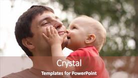  Presentation with catholic father son hoyly spirit - PPT layouts featuring father focus on the hand background and a  colored foreground