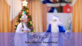  Presentation with snow tree - Presentation design with curtain animation - father frost and snow maiden background and a light blue colored foreground