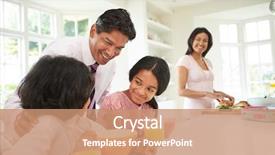  Presentation with work family - Colorful slide set enhanced with father leaves for work backdrop and a coral colored foreground