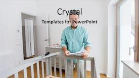  Presentation with nursery newborn child mom nursing - Amazing presentation design having assemble - parenthood fatherhood and nursery concept backdrop and a light gray colored foreground