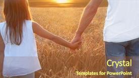  Presentation with daughter - Amazing PPT layouts having fatherly love - father with his daughter backdrop and a tawny brown colored foreground