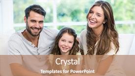  Presentation with daughter - Slide deck having fatherly love - portrait of happy couple sitting background and a coral colored foreground