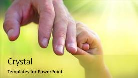  Presentation with love - Amazing presentation theme having fatherly love - we two backdrop and a yellow colored foreground