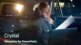  Presentation with car seat - Slide set enhanced with fatigue driving - focusing on work- serious businessman background and a wine colored foreground