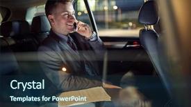  Presentation with seat belt in car safety - Slide deck having fatigue driving - smiling modern businessman working late background and a navy blue colored foreground