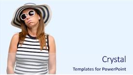  Presentation with overworked - Beautiful slides featuring fatigue failure - middle age cool woman wearing backdrop and a white colored foreground