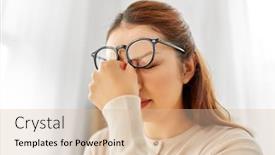  Presentation with vision - Slide deck with fatigue-stress-vision-and-people background and a lemonade colored foreground