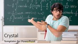  Presentation with young college student diagnosis of chlamydia - Cool new presentation design with fatigue test - young male student mathematician backdrop and a soft green colored foreground