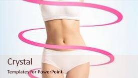  Presentation with burn fat - Cool new slide deck with fats vitamins - close-up of thin and beautiful backdrop and a lemonade colored foreground