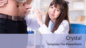  Presentation with nutritionist dietician dietitian food care - PPT layouts having fats vitamins - doctor dietician giving advices background and a light blue colored foreground