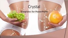 Presentation with healthy nutrition - Cool new presentation design with fats vitamins - fat lose healthy eating nutrition backdrop and a  colored foreground
