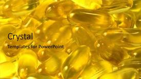  Presentation with fatty acid - Colorful PPT theme enhanced with fatty acid - close up background backdrop and a gold colored foreground