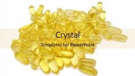  Presentation with fatty acid - Cool new presentation with fatty acid - fish oil capsules arranged backdrop and a yellow colored foreground