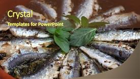  Presentation with oregano - Amazing presentation having fatty acid - fresh sardines baked with parsley backdrop and a tawny brown colored foreground