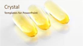  Presentation with fatty acid - Amazing presentation theme having fatty acid - omega-3 pills - close up backdrop and a cream colored foreground