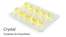  Presentation with liver - PPT theme having fatty liver - yellow pill background and a white colored foreground