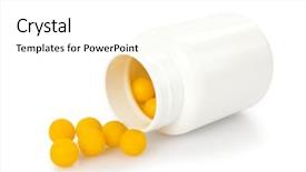  Presentation with liver - Beautiful slides featuring fatty liver - yellow pill backdrop and a white colored foreground