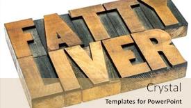  Presentation with fat - Presentation design with fatty-liver-banner-isolated-text background and a yellow colored foreground