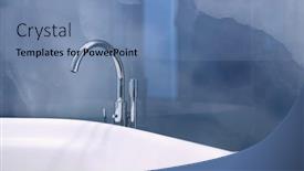  Presentation with blue marble - Cool new presentation theme with faucet and bath in modern marble bathroom blue tone backdrop and a teal colored foreground